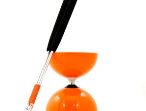 Juggle Dream Big Top Diabolo and Aluminium Hand Sticks Orange